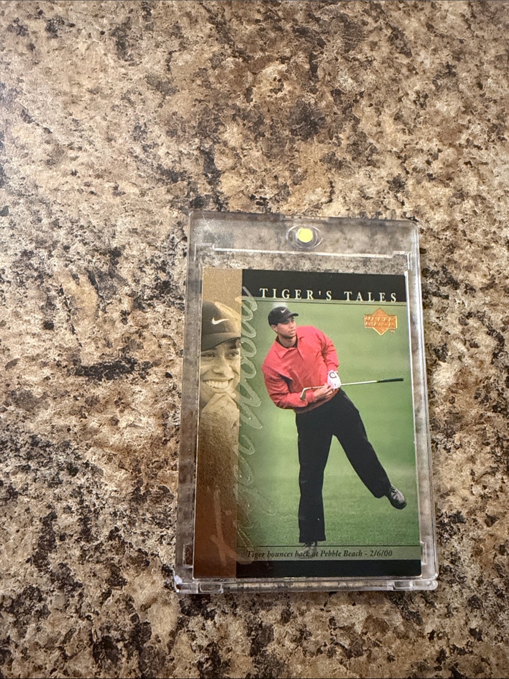 Upper Deck Tiger Woods Pebble Beach Comeback Card - 2001